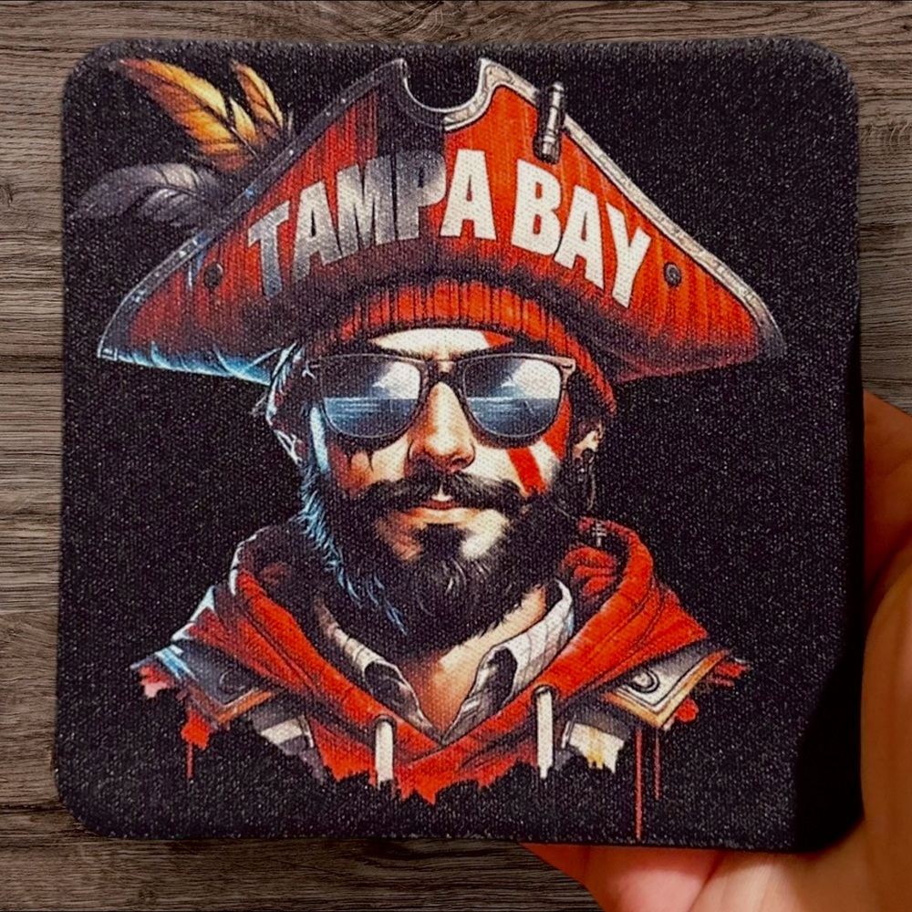 Tampa Bay Buccaneers Mascot Coasters
1 for $6 or 4 for $25